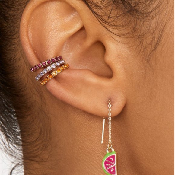 3PC Bohemian Crystal Ear Cuff Earring - Picture 10 of 17